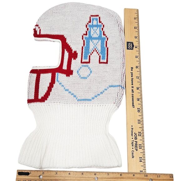 Vintage Houston Oilers NFL Football Beanie Cap - Helmet Mask Toque Hat 1990 - Picture 2 of 7
